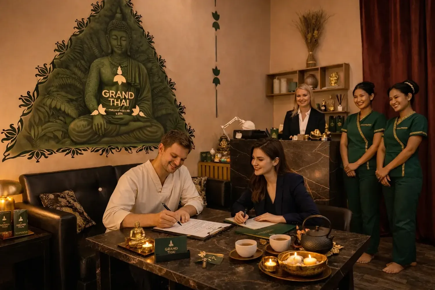 Подписание договора франшизы GRANDTHAI